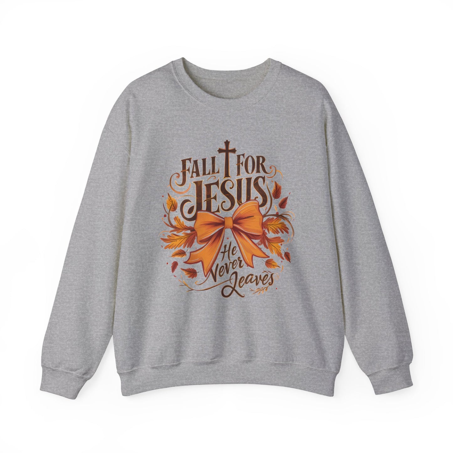 Fall for Jesus Bow Crewneck Sweatshirt