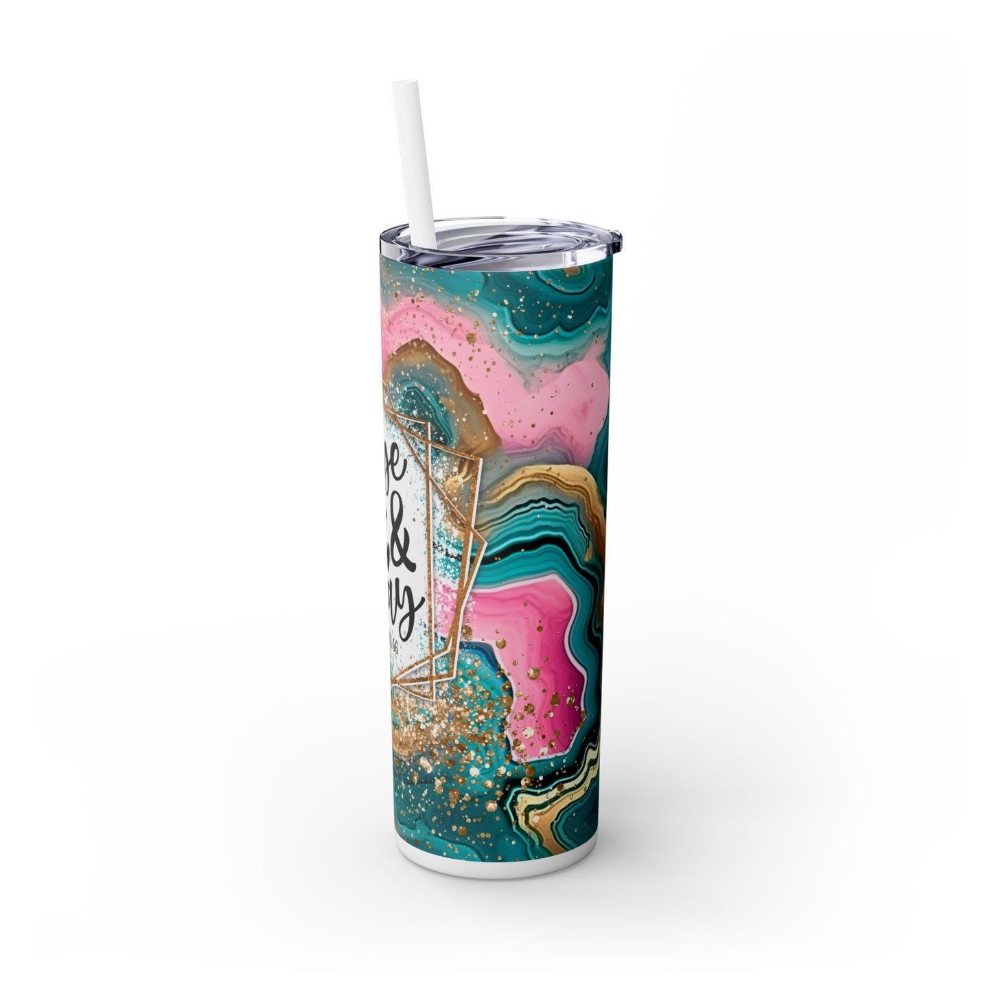 Rise up and Pray Tumbler with Straw, 20oz