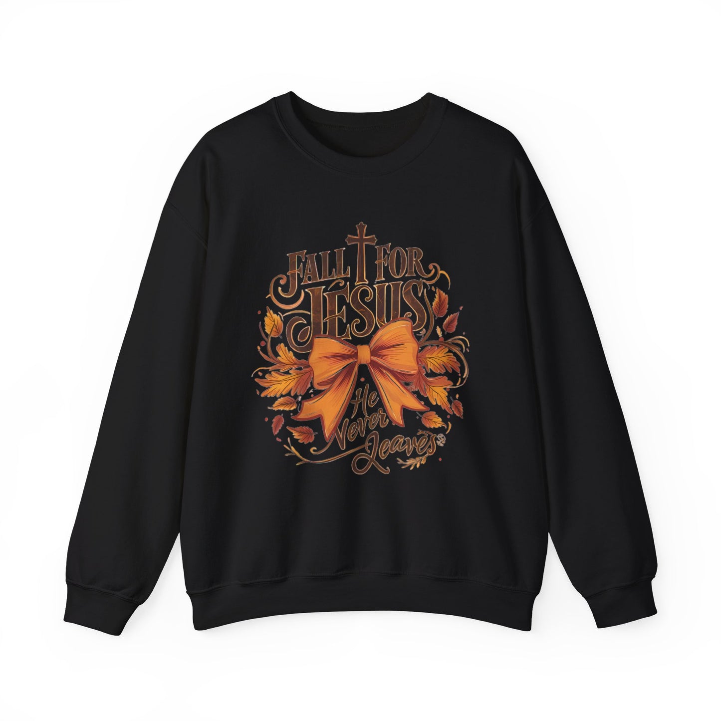 Fall for Jesus Bow Crewneck Sweatshirt