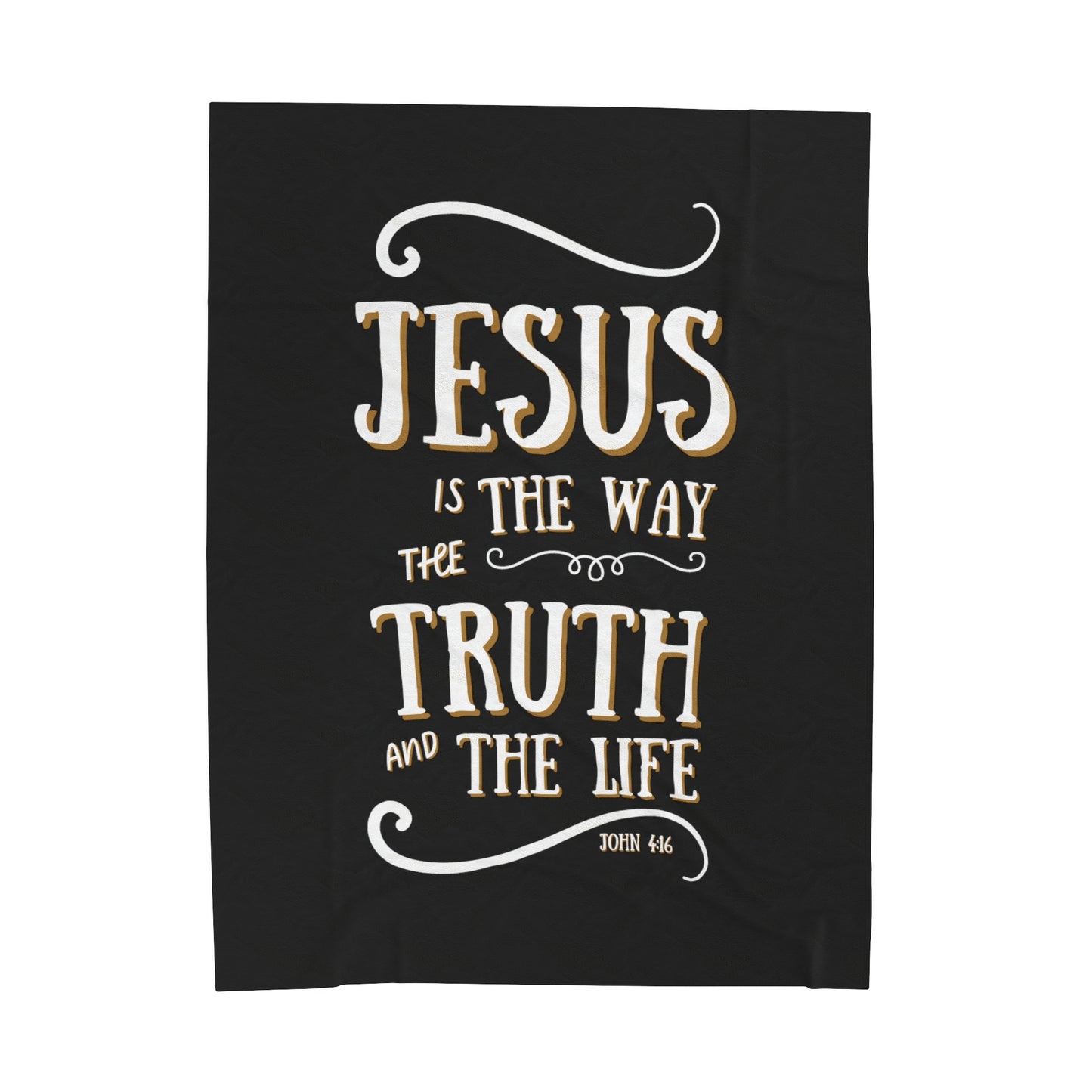 Jesus Is The Way Velveteen Plush Blanket