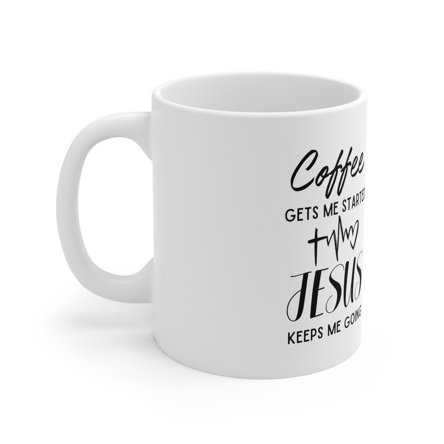 Jesus Keeps Me Going Ceramic Mug 11oz