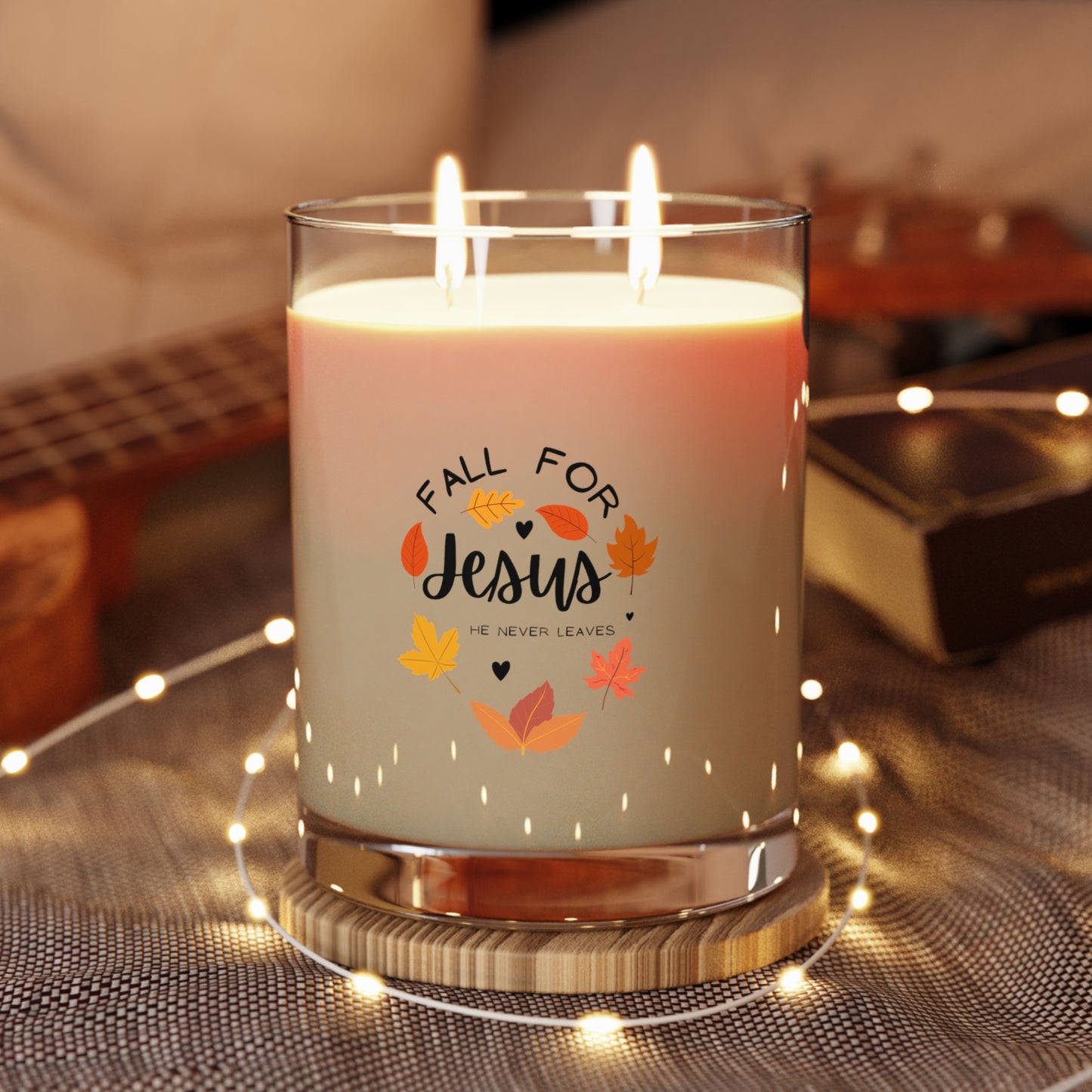 Fall for Jesus Scented Candle - Full Glass, 11oz