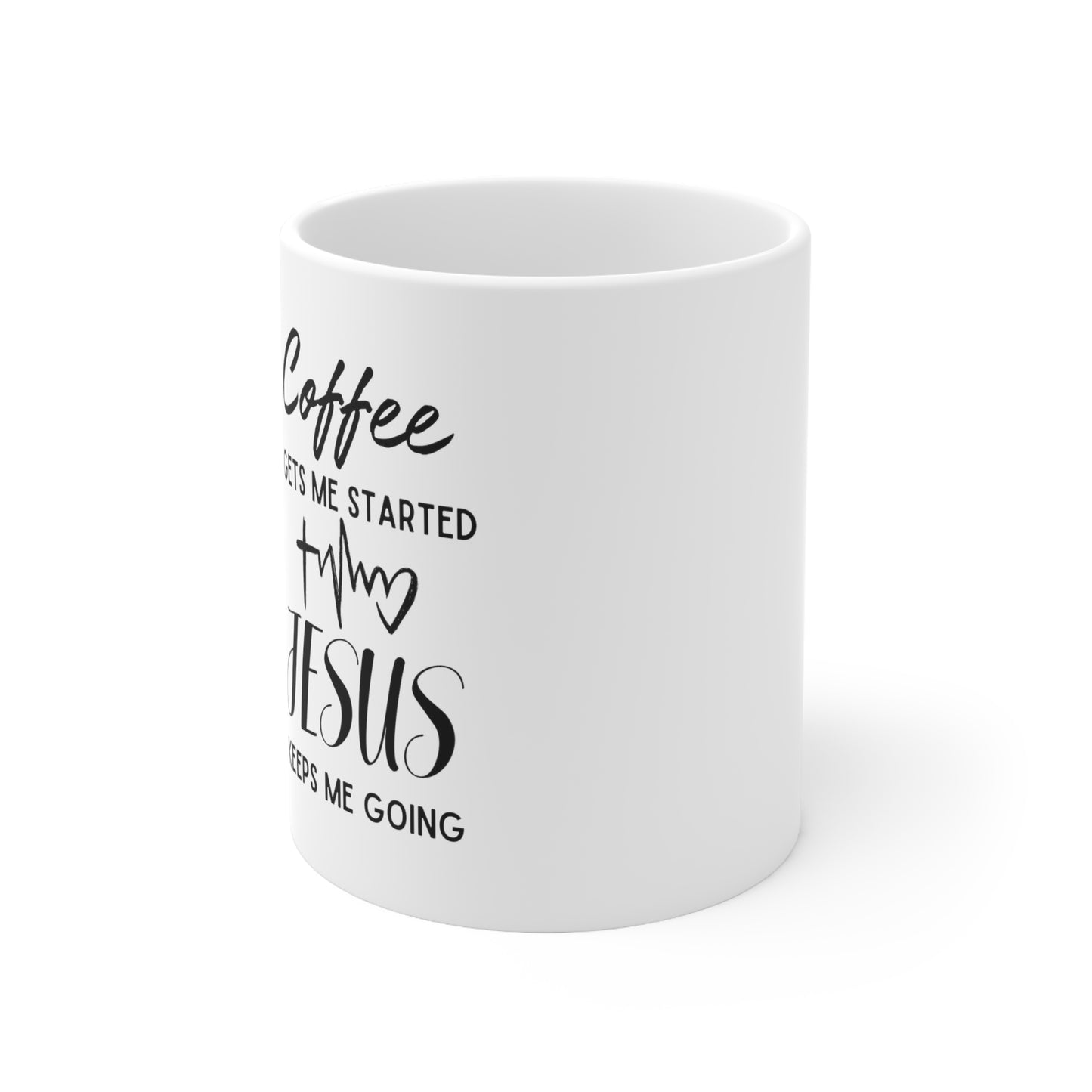 Jesus Keeps Me Going Ceramic Mug 11oz