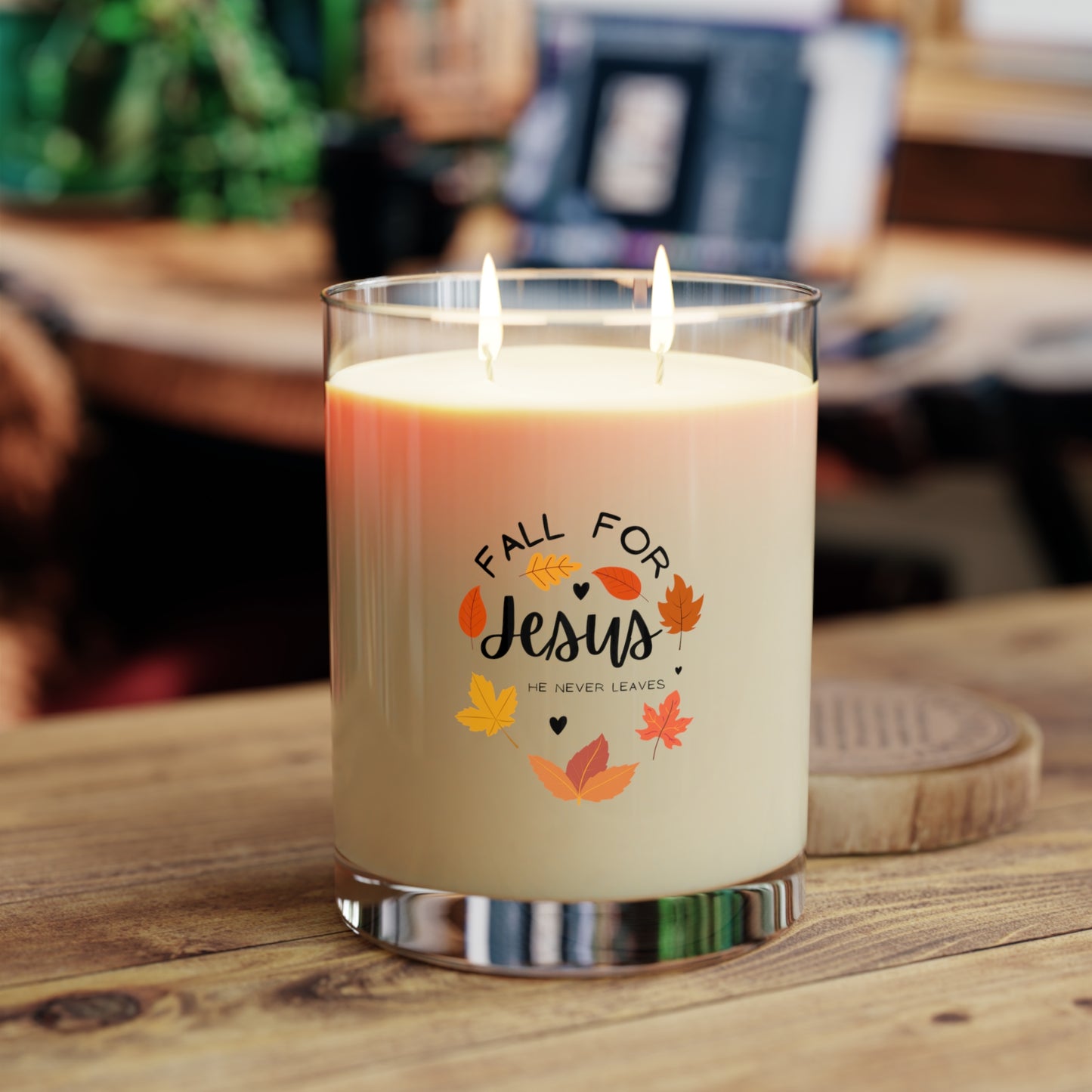 Fall for Jesus Scented Candle - Full Glass, 11oz