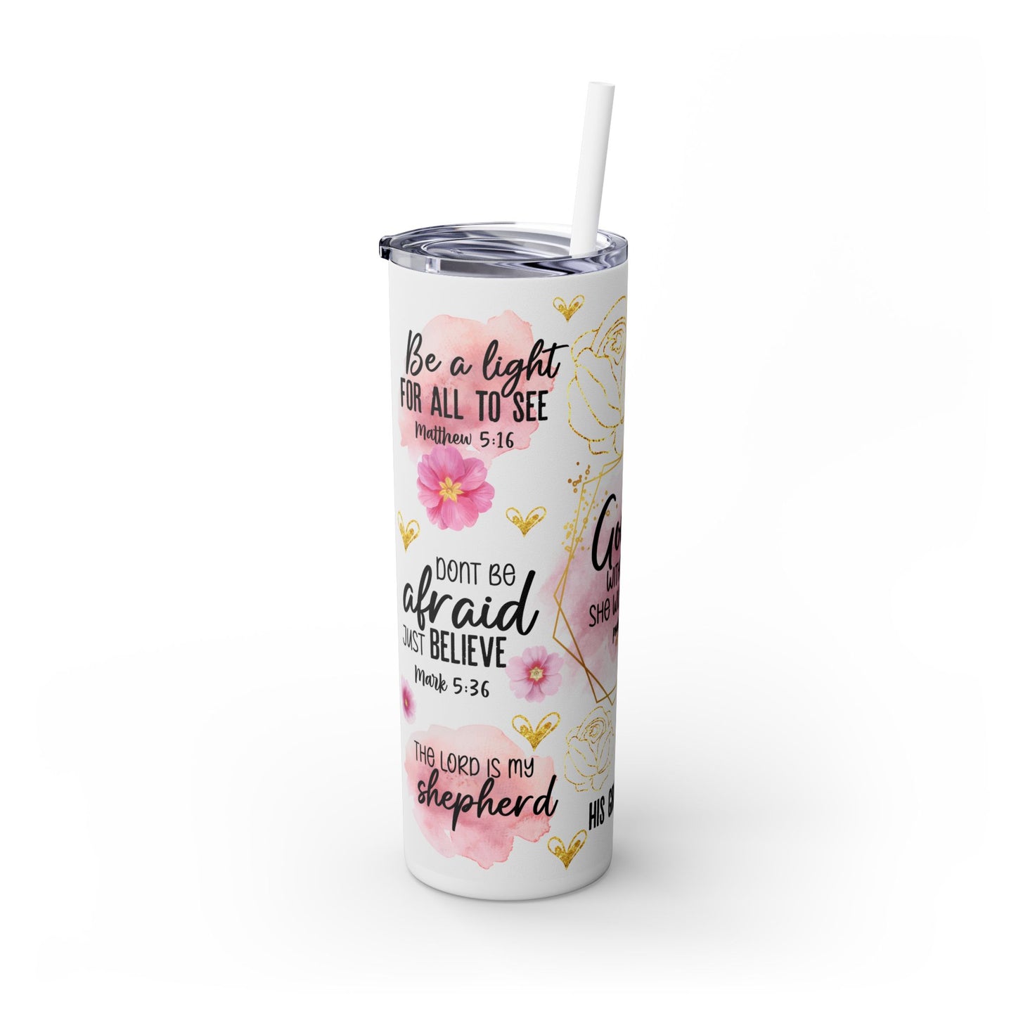 God is within Her Tumbler with Straw, 20oz