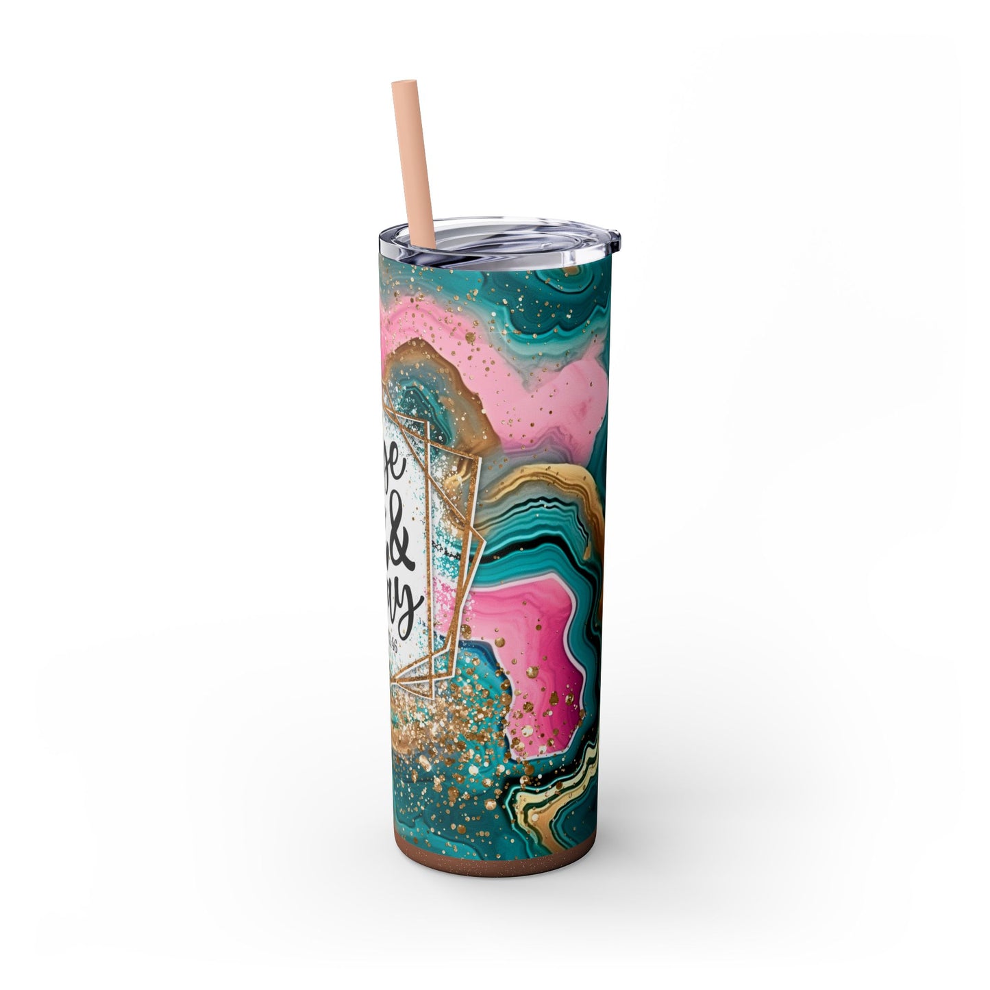 Rise up and Pray Tumbler with Straw, 20oz