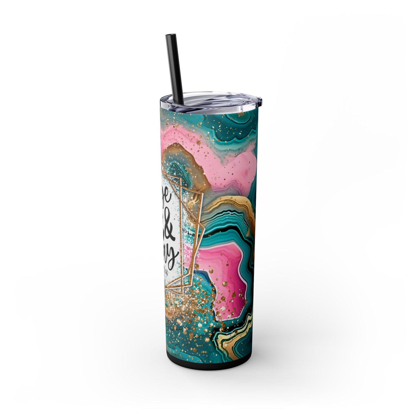 Rise up and Pray Tumbler with Straw, 20oz