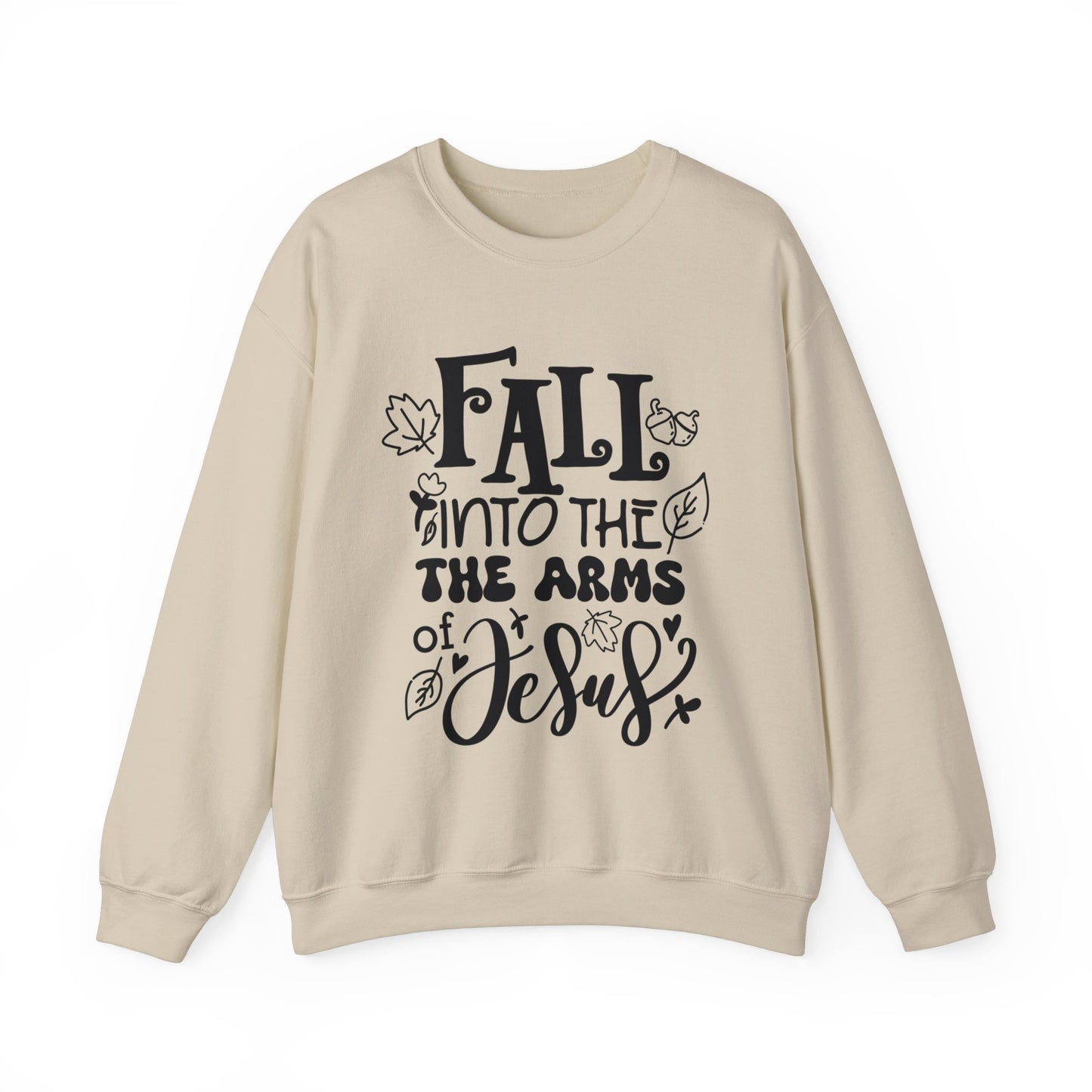 Fall into the arms of Jesus Crewneck Sweatshirt