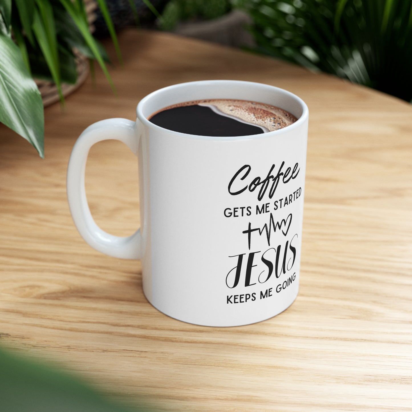 Jesus Keeps Me Going Ceramic Mug 11oz