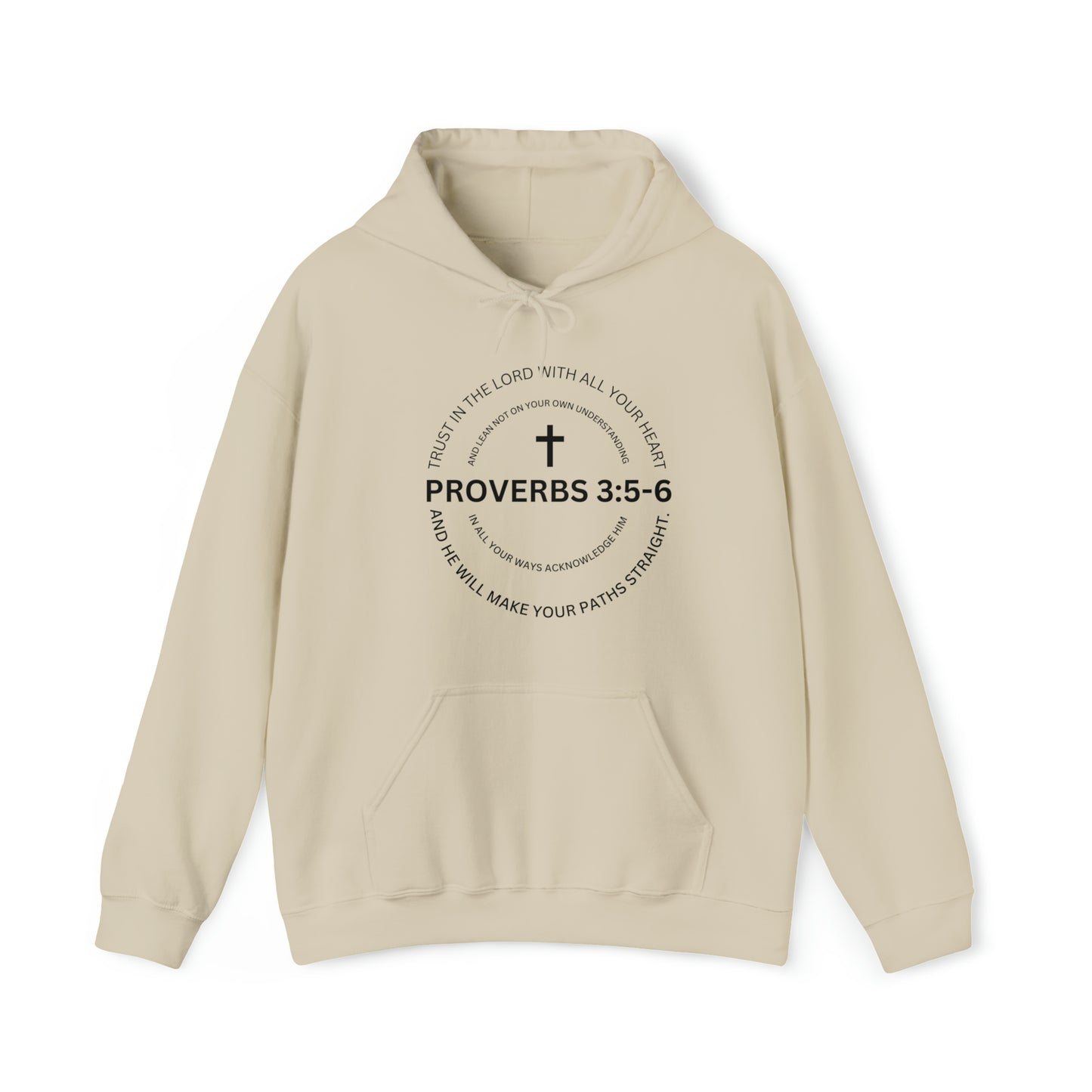 Proverbs 3:5-6 Hooded Sweatshirt